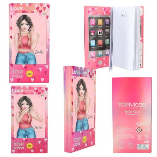 TOPModel zenélő mini kifestő könyv 3D-s borítóval -Sasha
