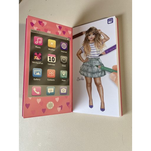 TOPModel zenélő mini kifestő könyv 3D-s borítóval -Sasha