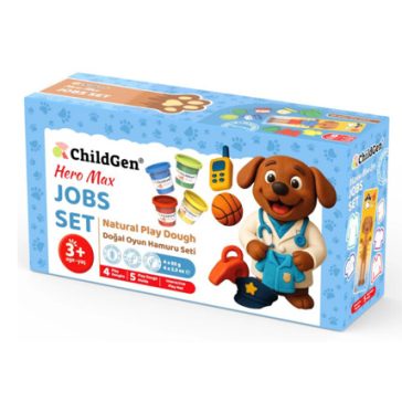   ChildGen 100% természetes kreatív gyurma készlet dobozban, Munkaruhák
