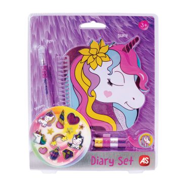 Mini Napló matricákkal-unikornis