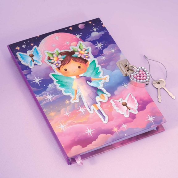 Titkos napló lakattal-tündér