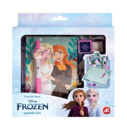   Titkos napló-Frozen matricákkal lakattal+toll+nyomda Elza és Anna