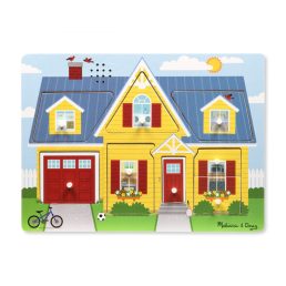 Melissa&Doug- hangos puzzle- a ház körül