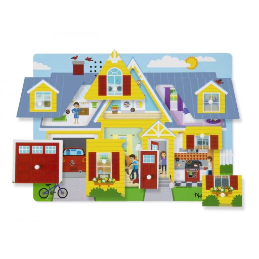  Melissa & Doug Hangos puzzle, A ház körül