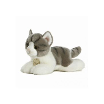 Miyoni 20 cm szürke házimacska plüssfigura