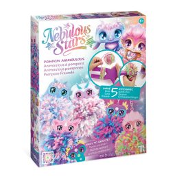    Pompom figurás kulcstartó készítő kreatív készlet- Nebulous Stars