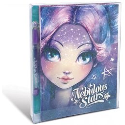 Mini jegyzetfüzet+matricák+toll- Nebulia Nebulous Stars