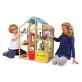   Melissa&Doug- emeletes fa babaház játékfigurákkal, bútorokkal