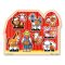Melissa&Doug- fa készségfejlesztő játék puzzle fogantyúval-tanyasi világ