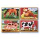 Melissa&Doug- fa kézségfejlesztő játék puzzle farm