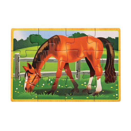 Melissa&Doug- fa kézségfejlesztő játék puzzle farm