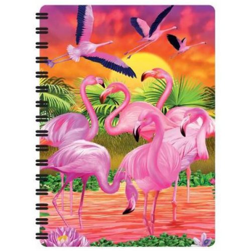 3D notesz A6-os méret-Flamingó