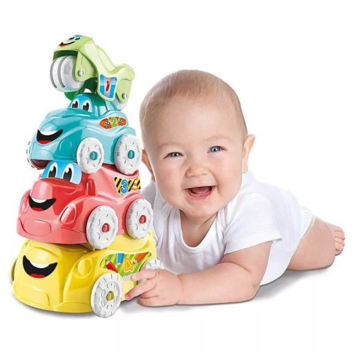 Baby Clementoni- autós toronyépítő játék