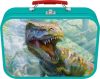 Dinoszauruszok puzzle box fémdobozban- 2x60 db és 2x100db-os
