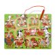 Melissa&Doug- fa készségfejlesztő játék mágneses számolós labirintus- állatmotívumokkal