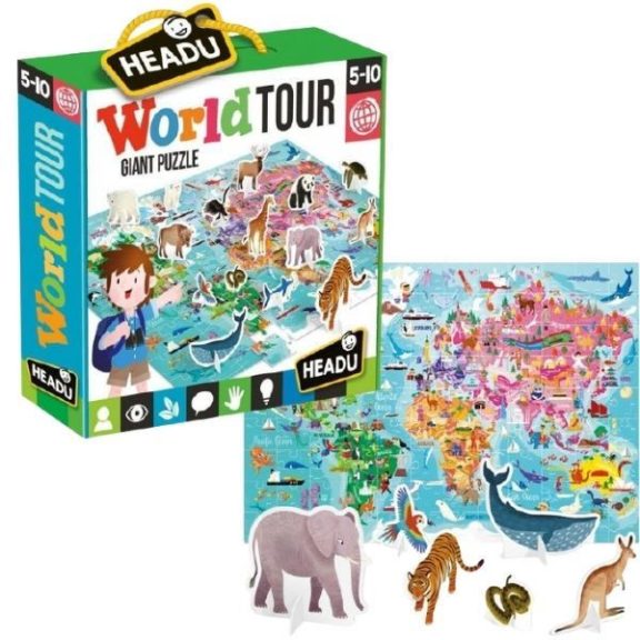 3D puzzle- Utazás a világ körül-Headu