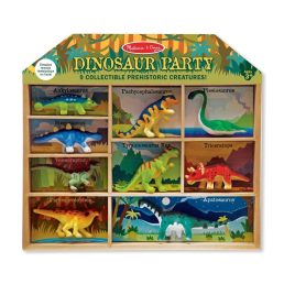 Melissa&Doug- Fajáték-dinó figurák 9db 