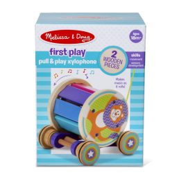 Melissa&Doug- bébi fajáték- húzható xilofon