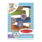 Melissa&Doug- fa készségfejlesztő játék cikk cakk torony