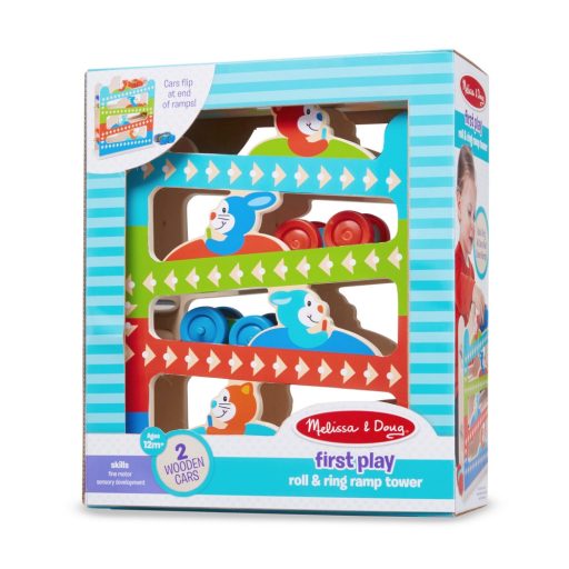 Melissa&Doug- bébi fajáték cikk-cakk torony