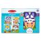 Melissa&Doug- bébi fajáték óriás puzzle- vadállatok