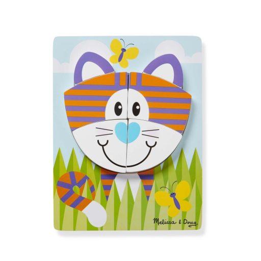 Melissa&Doug- bébi fajáték óriás puzzle- vadállatok