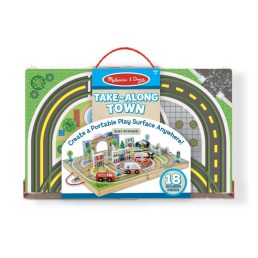 Melissa&Doug- fa játék- városi járművek-18db-os