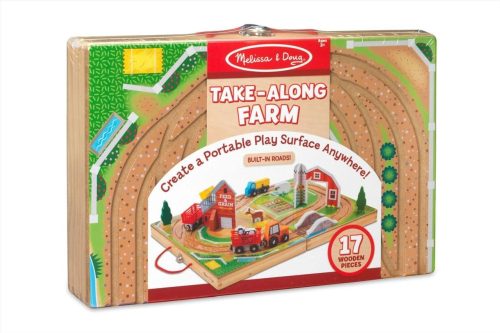  Fa jármű, vidd magaddal, farm építőjáték Melissa and Doug