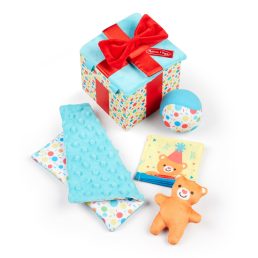   Melissa & Doug bébijáték, Fadoboz meglepetés játékokkal