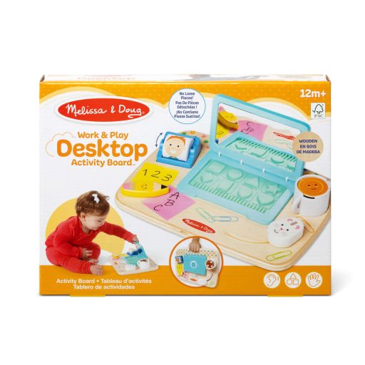 Melissa&Doug- bébijáték fa asztali laptop