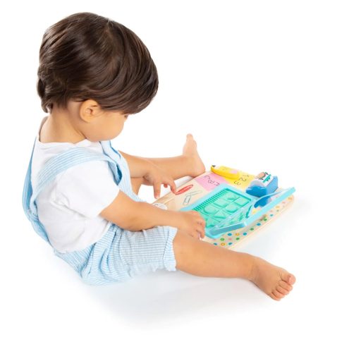 Melissa&Doug- bébijáték fa asztali laptop