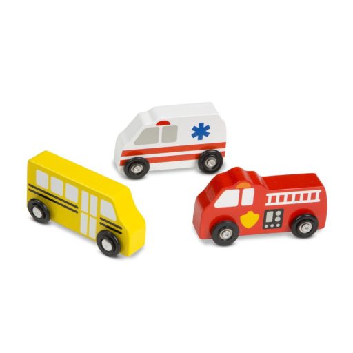Melissa&Doug- fa jármű városi autók