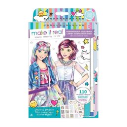 Make it Real divattervező vázlatfüzet modern ruhák