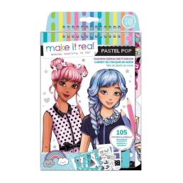 Make it Real divattervező vázlatfüzet pasztel pop