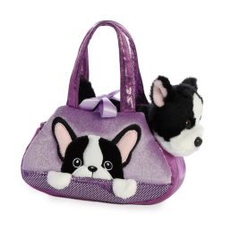 Fancy Pals 20 cm plüssfigura- francia bulldog táskában