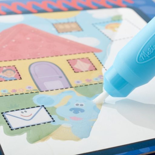 Melissa & Doug kreatív játék, rajzolás vízzel, Azúrkék nyomok és te - formák