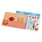 Melissa&Doug- kreatív játék újrahasználható matrica füzet azúrkék nyomok és te azúrkék kedvenc