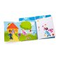 Melissa&Doug- kreatív játék újrahasználható matrica füzet azúrkék nyomok és te azúrkék kedvenc