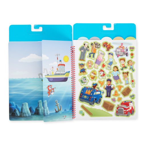 Melissa&Doug- kreatív játék újrahasználható matrica füzet Mancs őrjárat kaland