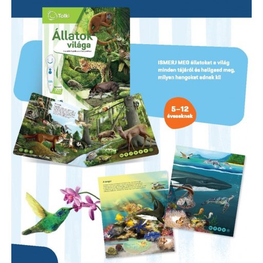 Interaktív foglalkoztató könyv - Állatok világa