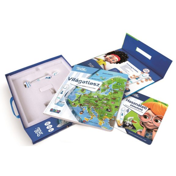 Tolki Interaktív foglalkoztató  készlet- Világatlasz