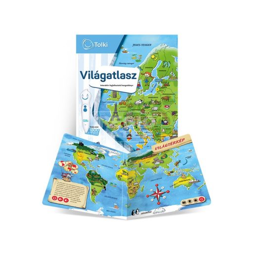 Tolki Interaktív foglalkoztató  készlet- Világatlasz