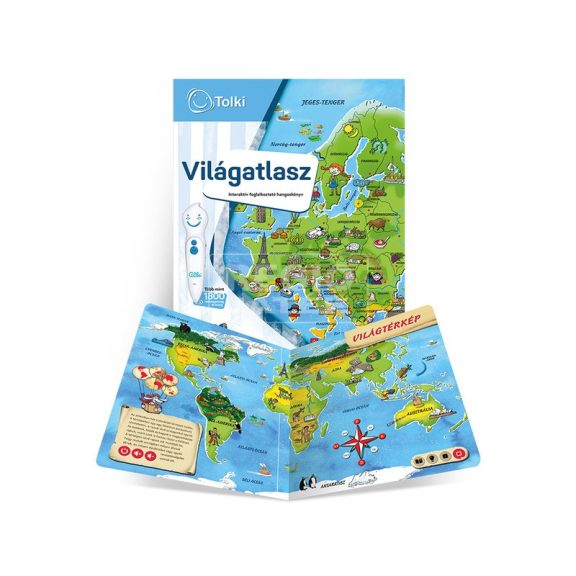Tolki Interaktív foglalkoztató  készlet- Világatlasz
