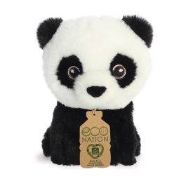 Eco Nation 13 cm mini panda plüssfigura
