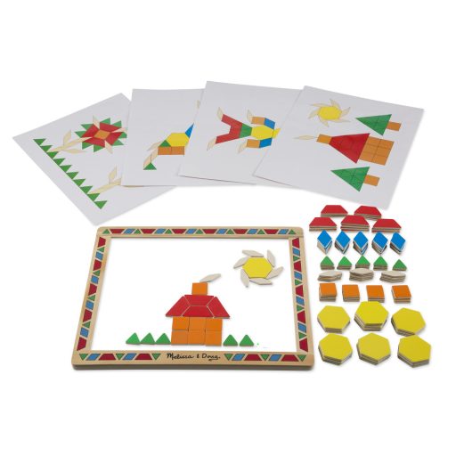 melissa&doug   készségfejlesztő játék, színes mágneses kirakó 