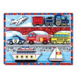   Melissa&Doug- készségfejlesztő játék könnyen megfogható puzzle-járművek