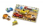 melissa&doug   készségfejlesztő játék, könnyen megfogható puzzle, munkagépek