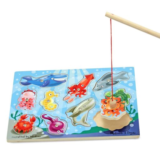 Melissa & Doug Fa készségfejlesztő játék, Mágneses horgászat
