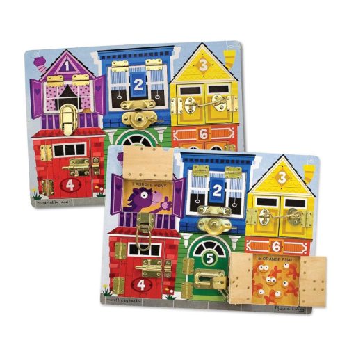 Melissa & Doug Készségfejlesztő játék, Zárak és reteszek