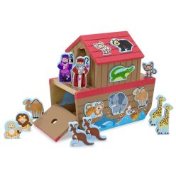   Melissa & Doug Fa Készségfejlesztő játék, Noé bárkája formaegyeztető játék